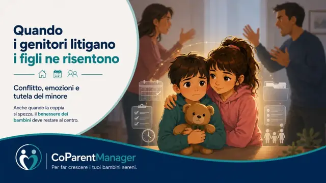 Genitori che litigano mentre il figlio triste non capisce cosa sta succedendo